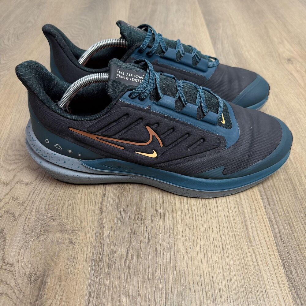 Nike Air Winflo Shield Shoes Mens Size 11 Black Water Resistant DM1106-002